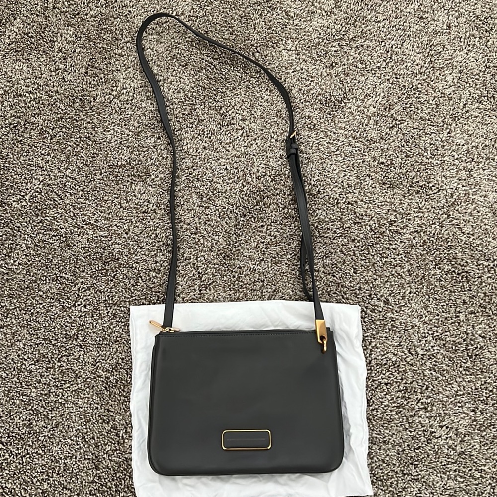 Marc Jacobs Grey Leather Crossbody